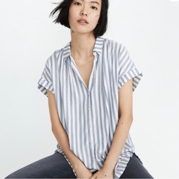 Madewell Central Shirt in Ballard Stripe - Picture 7 of 7